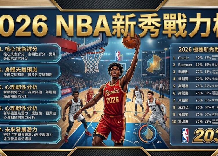 2030瘋運彩 - 2026 NBA新秀戰力榜