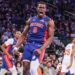 NBA 活塞隊中鋒杜倫（Jalen Duren）對戰騎士完成暴力灌籃